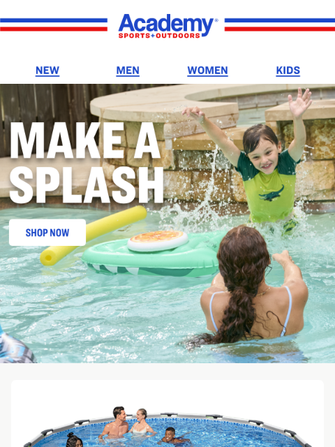 academy newsletter: Up to $400 OFF Pools | Splash Like You Mean It!