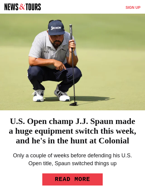 golfdigest newsletter: What pros drink during hot rounds