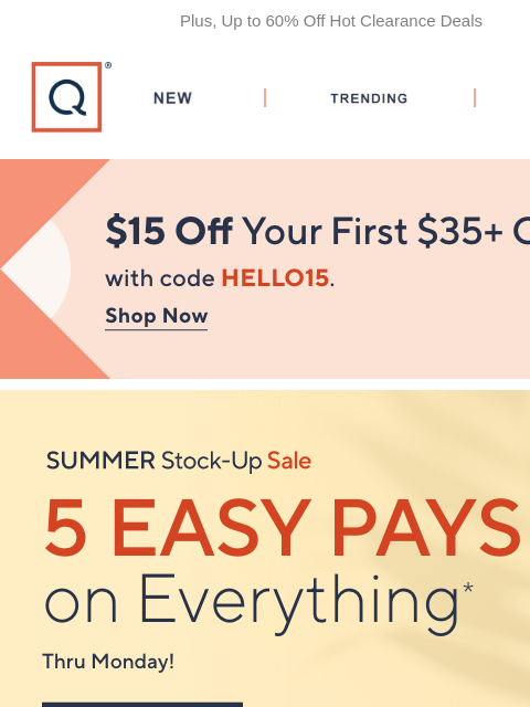 qvcemail newsletter: Limited-Time! 5 Easy Pays on It All