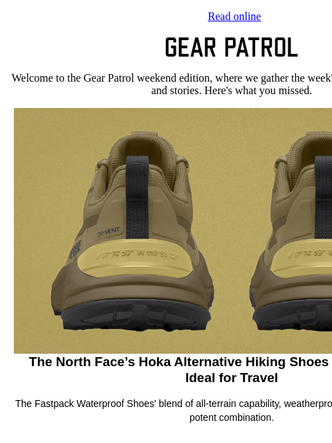 gearpatrol newsletter: These Hiking Shoes are Perfect for Travel