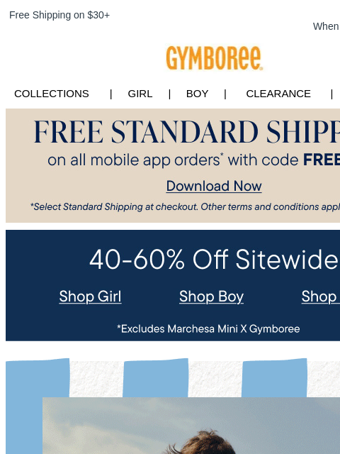 gymboree newsletter: *Extra* 25% Off for My Place Rewards Members (Code...