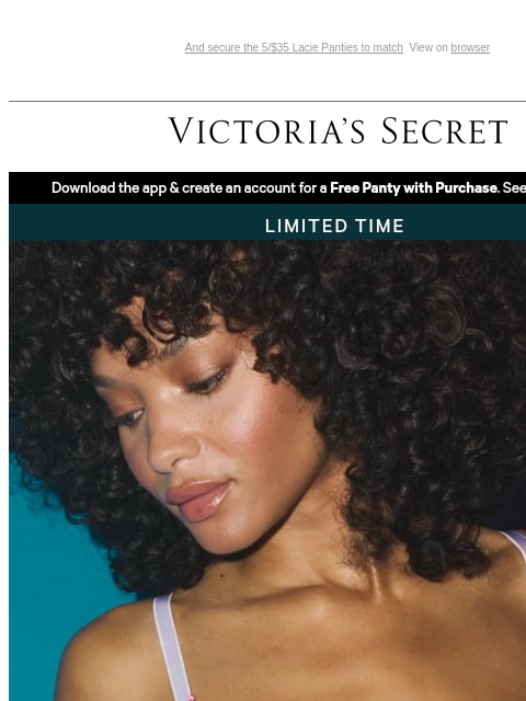 victoriassecret newsletter: Attn: Get a FREE Bra When You Buy Two
