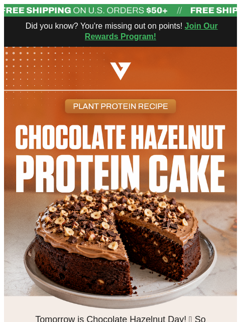 vedgenutrition newsletter: This recipe's a piece of cake 🍰