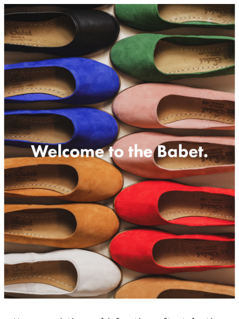 sabah newsletter: Our First-Ever Ballet Flat ⚡️