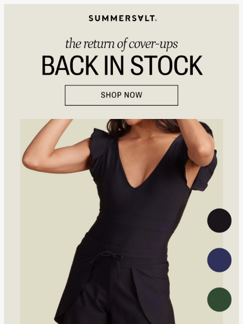 summersalt newsletter: Back by Very Popular Demand