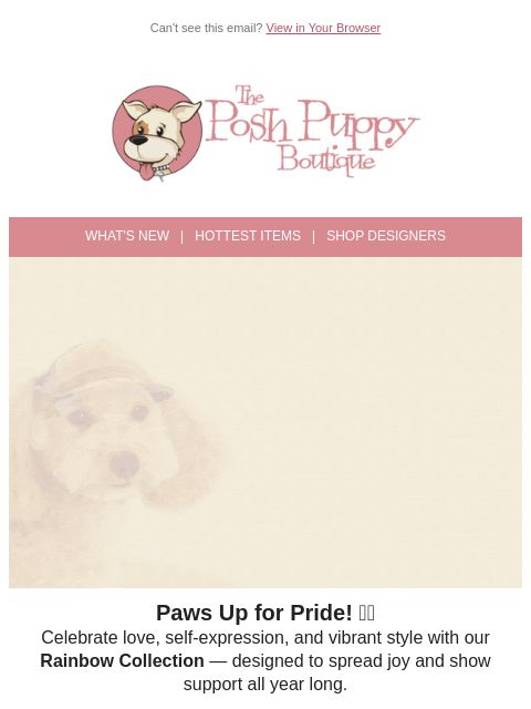 poshpuppyboutique newsletter: 🌈 Show Your Pride — Rainbow Styles Are Here!