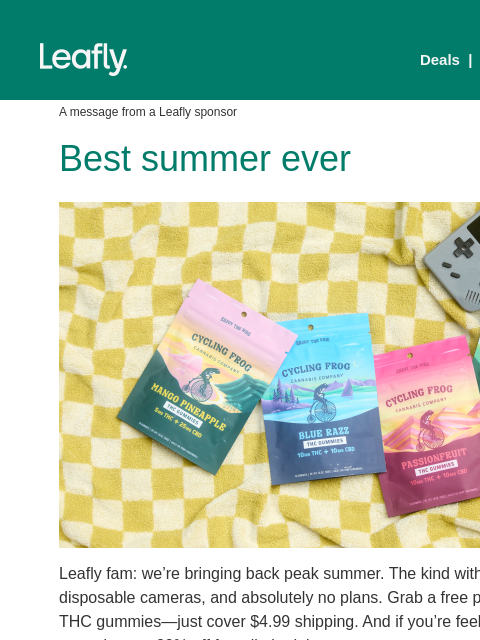 sailthru newsletter: Your summer starter pack ☀️