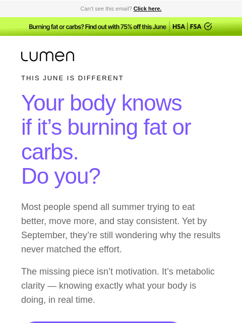 lumen newsletter: What separates a summer with real results from one...