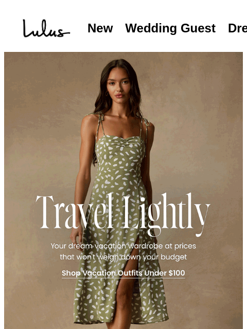 lulus newsletter: Budget-Friendly Vacation Outfits  🌴