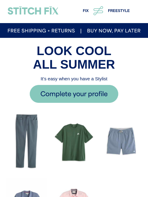 stitchfix newsletter: Want a better dressed you?