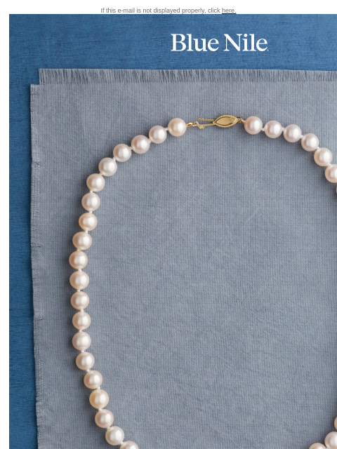 bluenile newsletter: June’s Birthstone: Pearl
