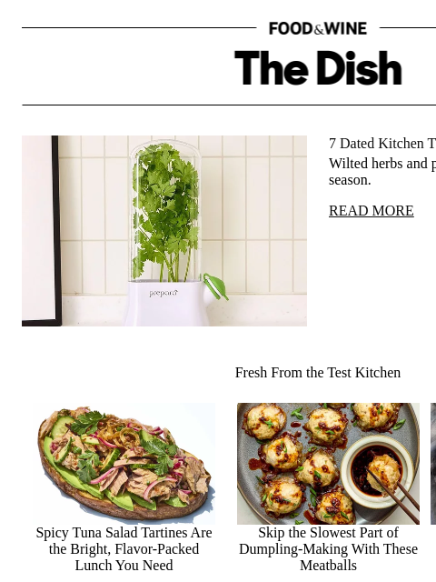 foodandwine newsletter: 7 Dated Kitchen Trends to Ditch Now