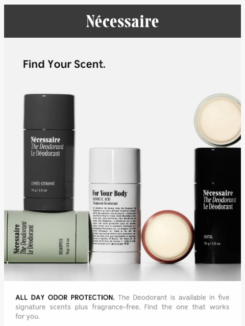 necessaire newsletter: Extra-Strength Odor Protection