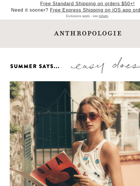 anthropologie newsletter: Wear the (Sun) Dress