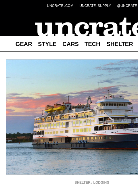 uncrate newsletter: Frank Lloyd Wright Great Lakes Cruise & more