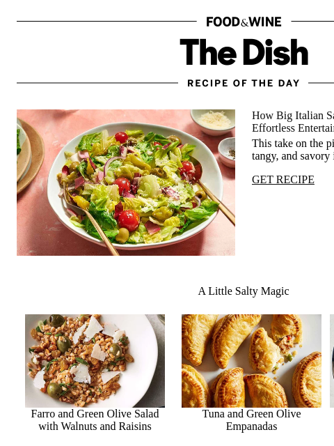 foodandwine newsletter: Big Italian Salad
