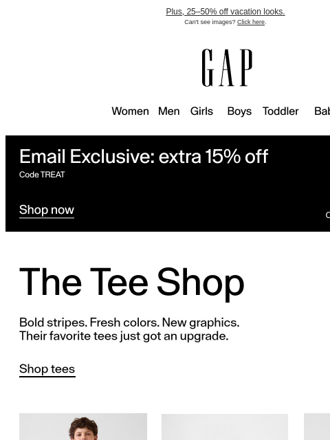 gap newsletter: Never too many tees