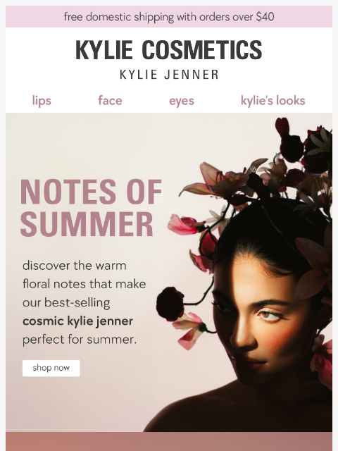 kyliecosmetics newsletter: "perfect for summer" 💫