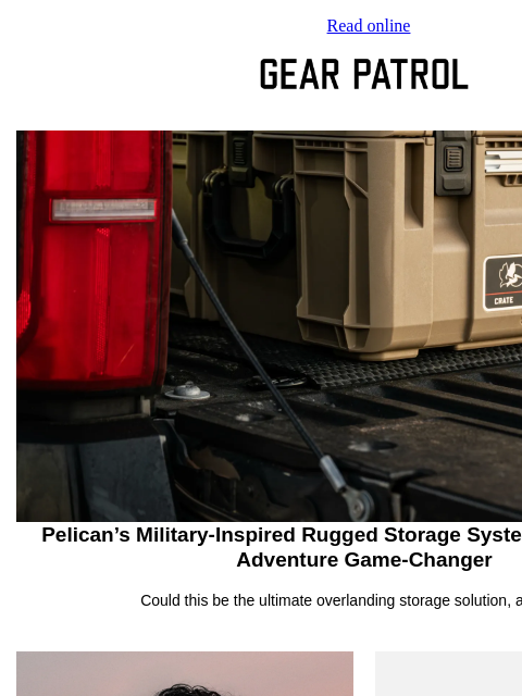 gearpatrol newsletter: Pelican's New Release Redefines Off-Road Gear Stor...