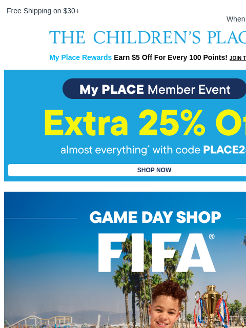 childrensplace newsletter: Gear Up for the Big Match ⚽