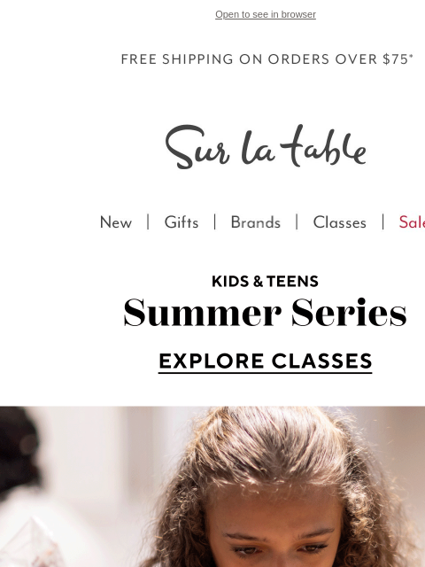 surlatable newsletter: Their best summer starts in the kitchen. 👩🍳