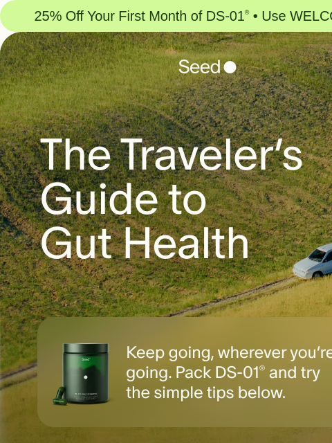 seed newsletter: Go anywhere, stay regular.