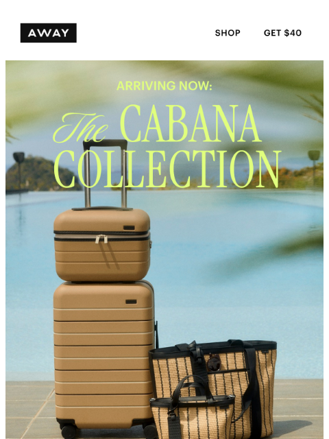 awaytravel newsletter: Now arriving: our Cabana Collection