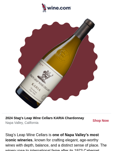 wine newsletter: Discover the Grace of KARIA Chardonnay