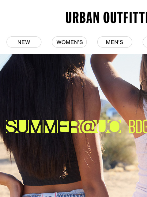 urbanoutfitters newsletter: The summer short report is in