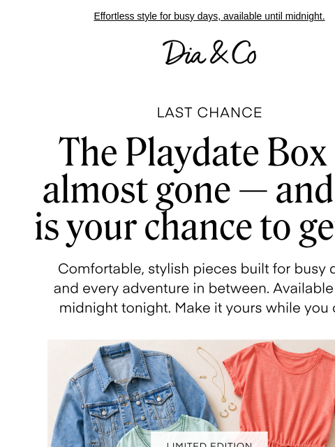 dia newsletter: The Playdate Box is almost gone