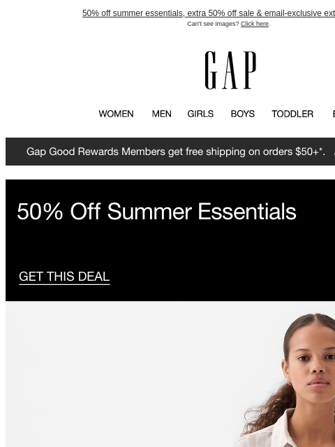 50% off summer essentials, extra 50% off sale & email-exclusive extra 10% off. ‌ ‌ ‌ ‌ ‌ ‌ ‌ ‌ ‌ ‌ ‌ ‌ ‌ ‌ ‌ ‌ ‌ ‌ ‌ ‌ ‌ ‌ ‌ ‌ ‌ ‌ ‌ ‌ ‌ ‌ ‌ ‌ ‌ ‌ ‌ ‌ ‌ ‌ ‌ ‌ ‌ ‌ ‌ ‌ ‌ ‌ ‌ ‌ ‌ ‌ ‌ ‌ ‌ ‌ ‌ ‌ ‌ ‌ ‌