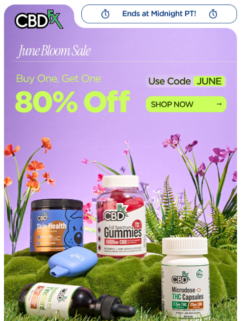 cbdfx newsletter: Final Hours: BOGO 80% OFF!