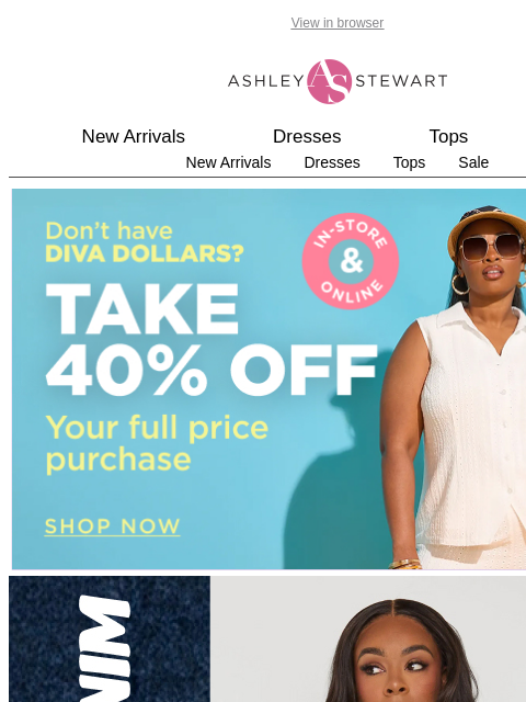 ashleystewart newsletter: Because every denim diva deserves OPTIONS 👖