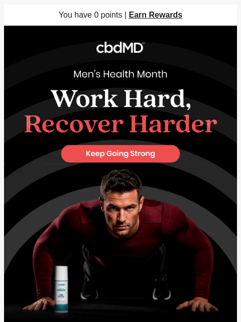 cbdmd newsletter: Men’s Health Month Starts With Recovery