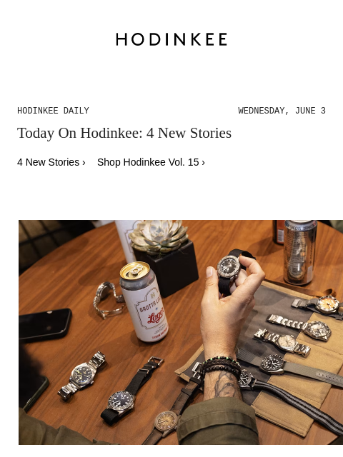 hodinkee newsletter: Hodinkee Daily | 06/03/2026