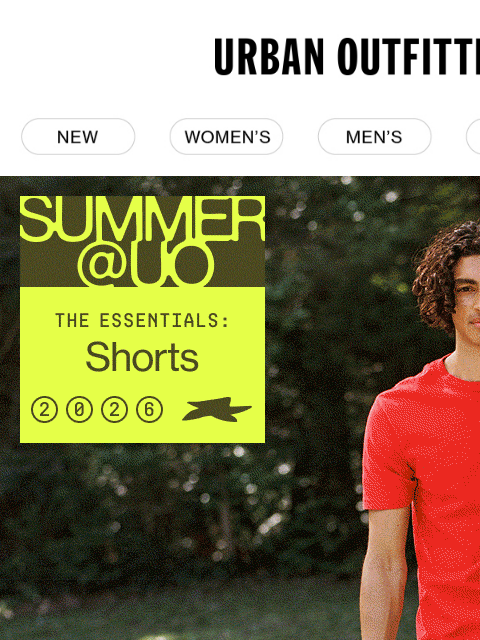 urbanoutfitters newsletter: Sun’s out, shorts on 😎