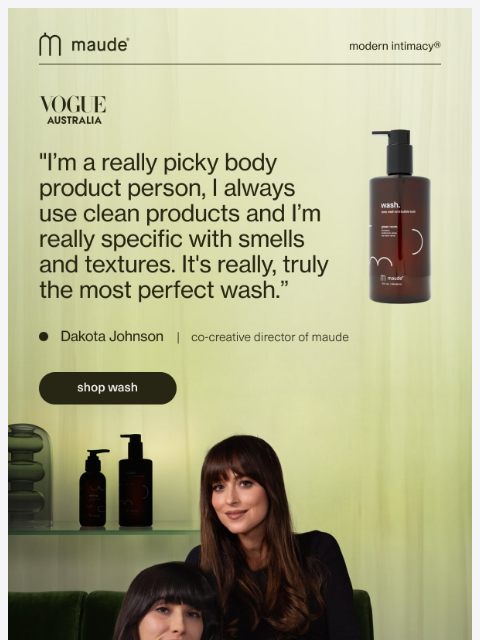 getmaude newsletter: for double dips.