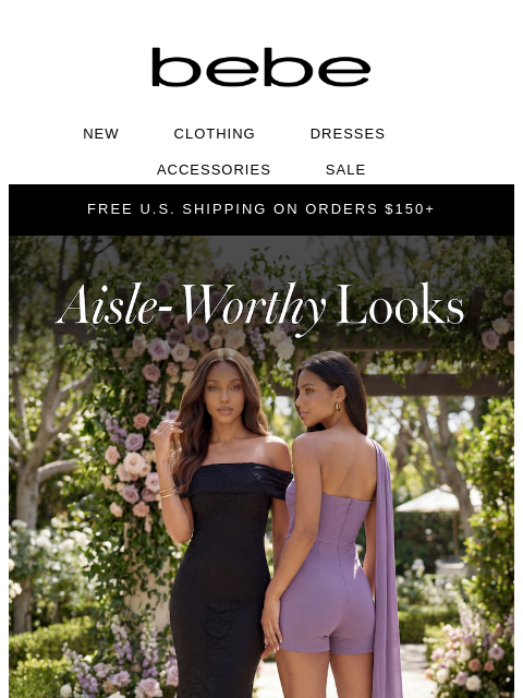 bebe newsletter: Speak Now Or Forever Serve