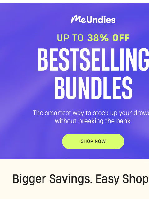 meundies newsletter: Bundle & Save