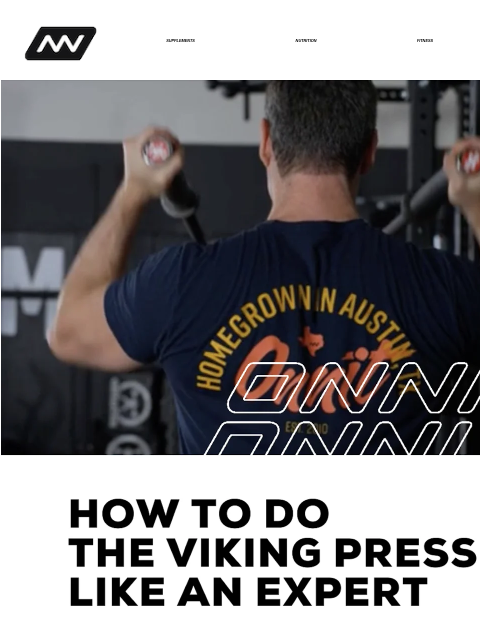 If your wrists, elbows, and shoulders tend to hurt doing normal barbell overhead presses, the Viking press may allow you to train pressing pain-free. SUPPLEMENTS NUTRITION FITNESS APPAREL If you've