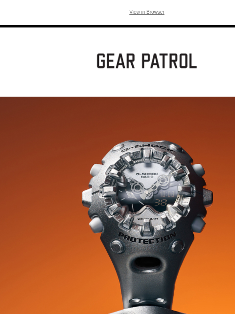 Meet the watch that's redefining tough. View in Browser grey watch on an orange background G-Shock Redefines Tough With Brand-New GA-V01 Series in partnership with g-shock This watch may not look