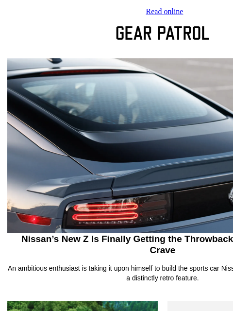 gearpatrol newsletter: The New Nissan Z Finally Gets a Fitting Retro Trea...