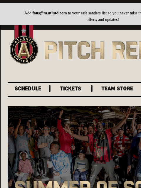 atlutd newsletter: Pitch Report | Kick off the summer with our Soccer...