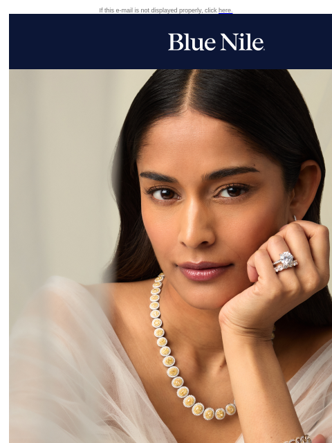 bluenile newsletter: Save on Pavé Wedding Rings that Steal the Show