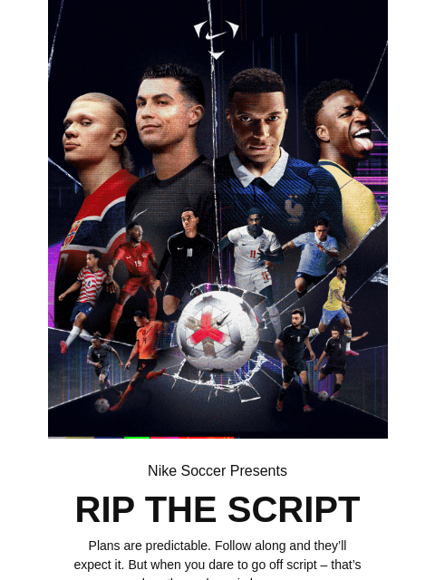 nike newsletter: Rip the Script