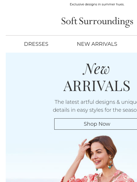 softsurroundings newsletter: Colorful New Arrivals