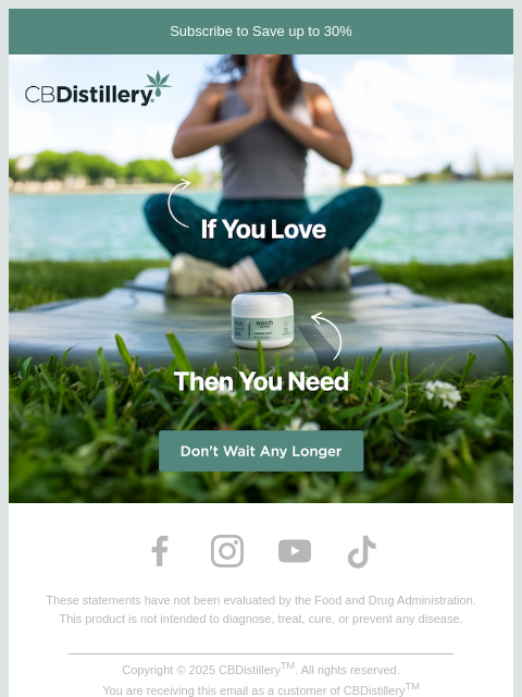thecbdistillery newsletter: If You Love Yoga...