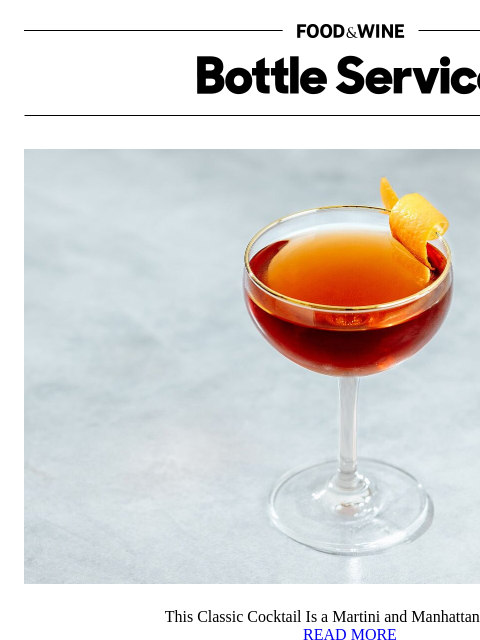 foodandwine newsletter: This Classic Cocktail Is a Martini and Manhattan M...