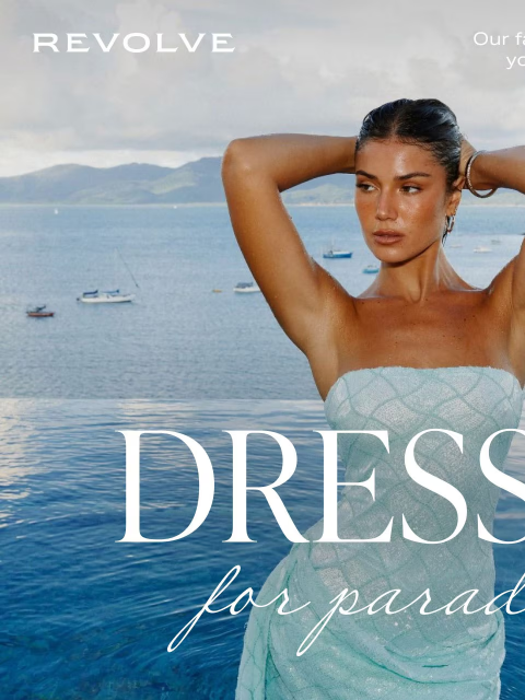 revolve newsletter: Re: Your Travel Itinerary