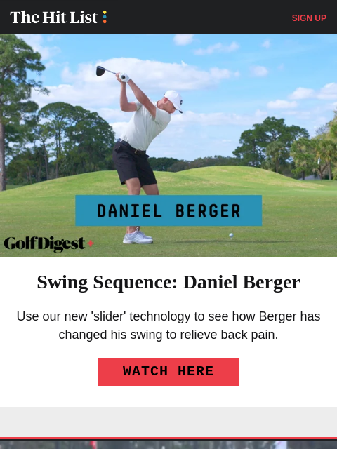golfdigest newsletter: Nelly Korda’s mid-round shoe change